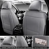 MINGBRON Front Car Seat Covers, Leather Car Seat Covers, Fit for Most Cars SUV and Most Sedan Grey