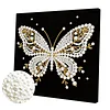 Butterfly DIY Pearl Diamond Painting Kit for Adult Home Decor 25x25cm With Frame