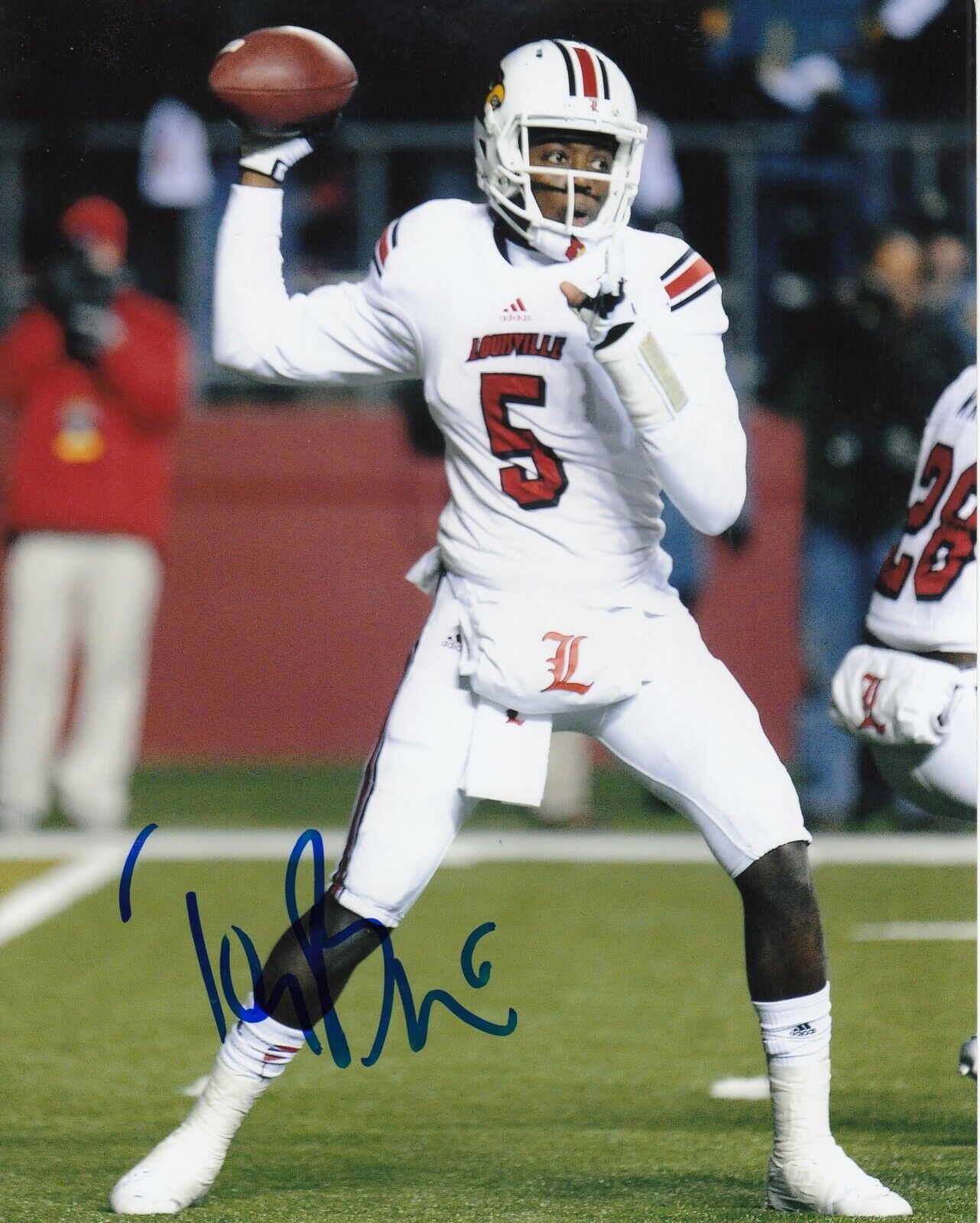 Teddy Bridgewater #0 8x10 Signed w/ COA Louisville Cardinal