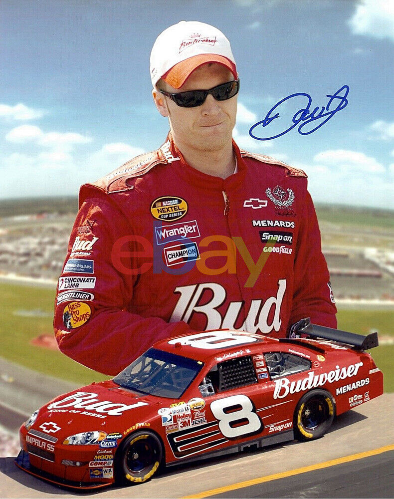 Dale Earnhart Jr Signed 8x10 Autographed Photo Poster painting reprint