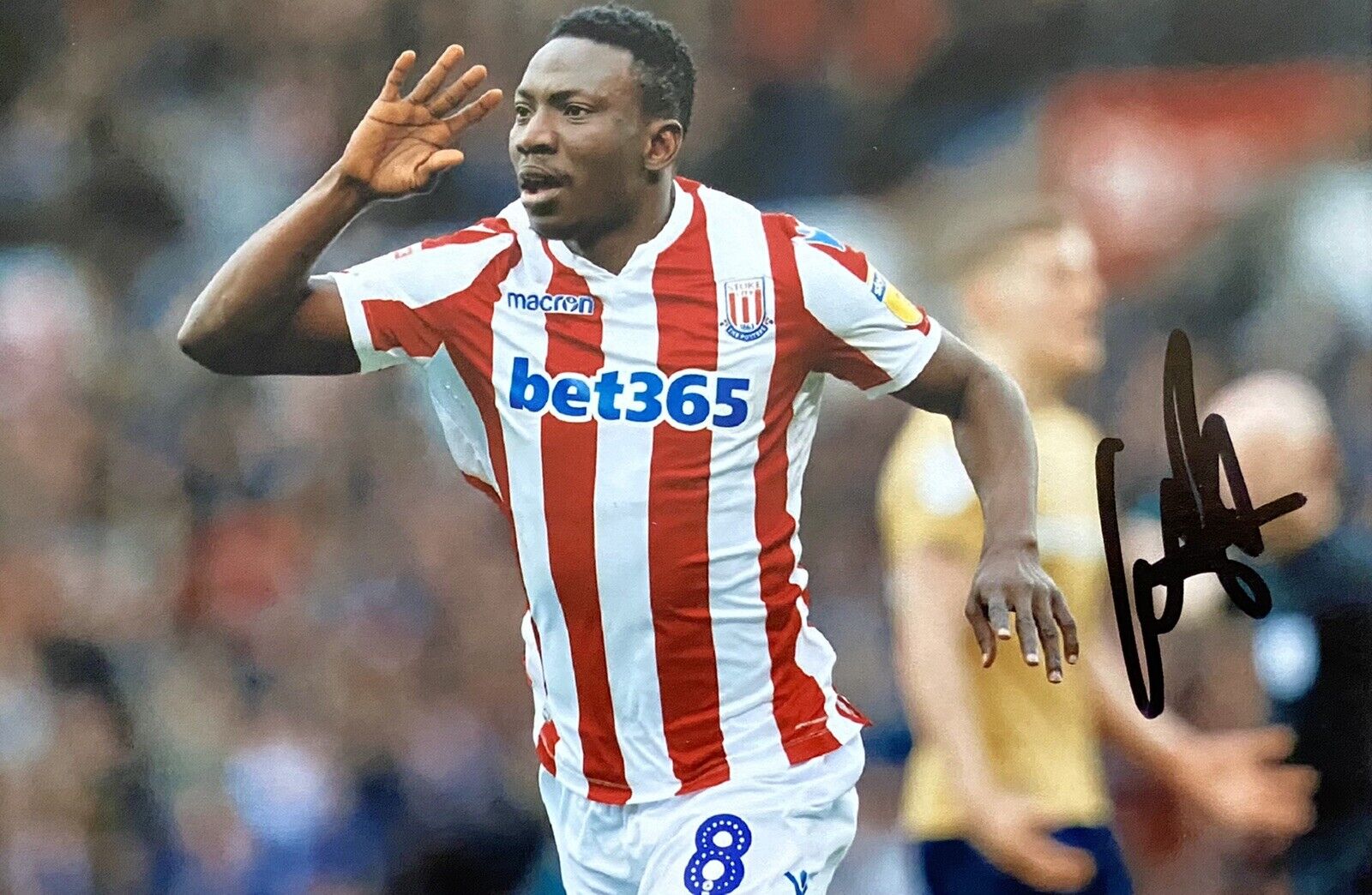 Peter Etebo Genuine Hand Signed Stoke City 6X4 Photo Poster painting 2