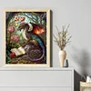 (US Only)Full Embroidery cotton Thread 14CT Printed Pterodactyl Cross Stitch 45x55cm