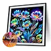 Diamond Painting -DIY Round Drill Colorful Flowers(40x40cm)