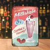 Milkshake - Panneaux en &eacute;tain m&eacute;tallique(20*30cm/30*40cm)