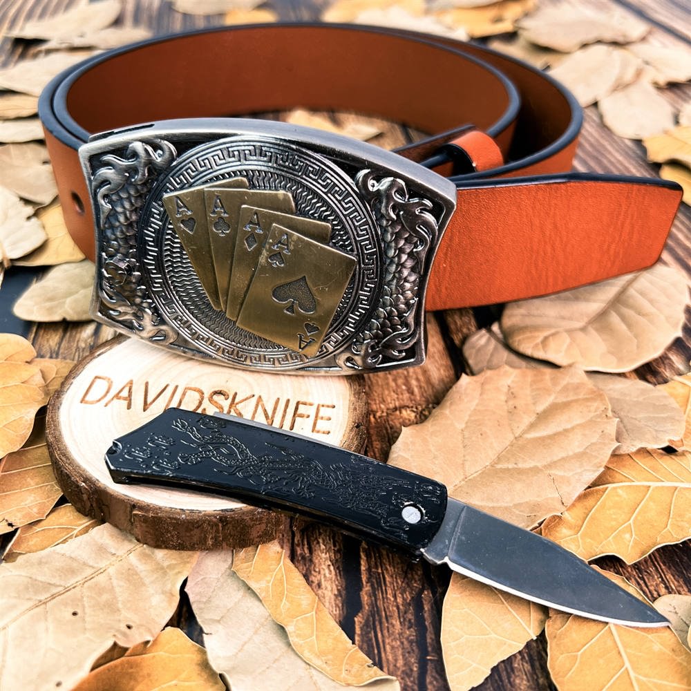 Instant Ejection Knife brown Belt