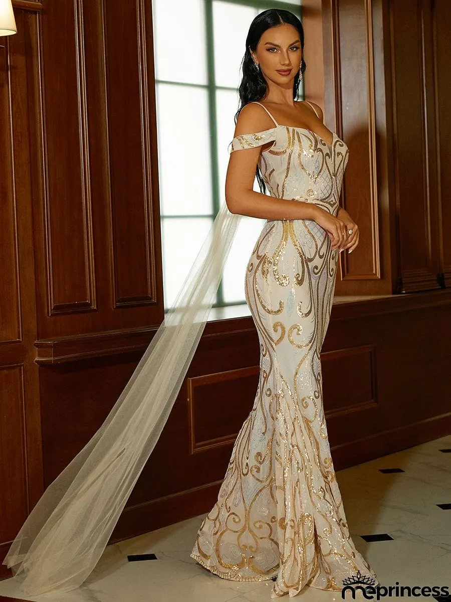 Off Shoulder Draped Formal Dress XJ2297