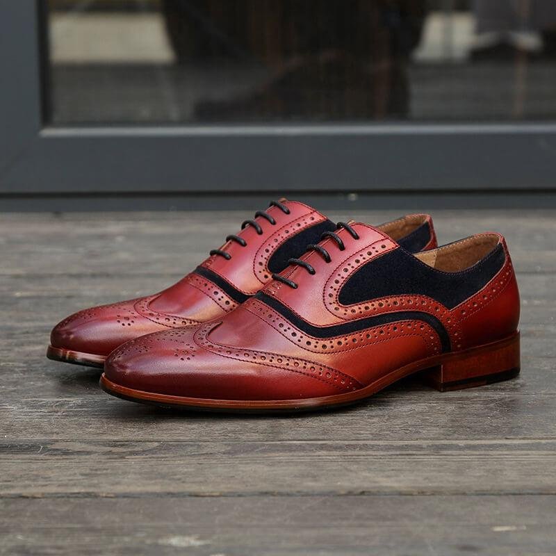 Men's Business Brogue Leather Shoes | EGEMISS
