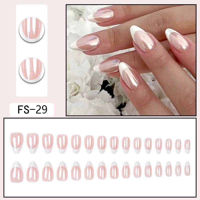 Minimalist Color Block ABS Press-on Nails 1 Set