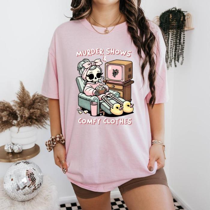Loveyoufancy Murder shows comfy clothes shirt/sweatshirt