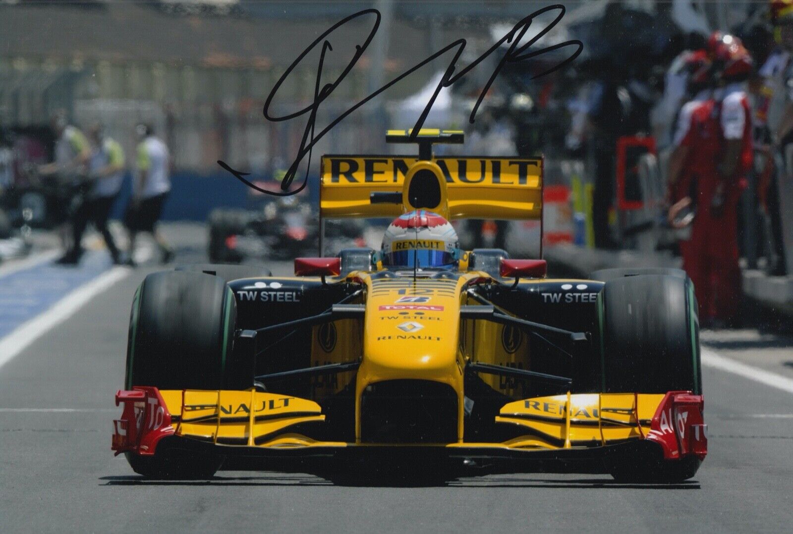 Vitaly Petrov Hand Signed 12x8 Photo Poster painting F1 Autograph Renault