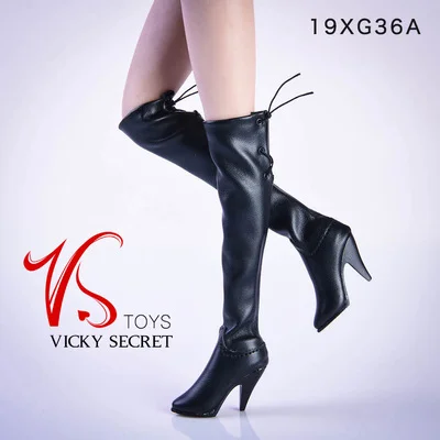 VSTOYS 19XG36 1/6 Over the knee boots Solid for 12inch female plain body-aliexpress