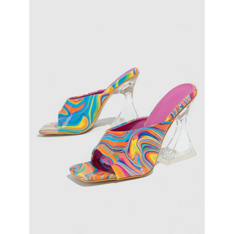 Yyvonne Of The Opposite Sex Thick And High Heel Sexy Bar Show Slippers Cool