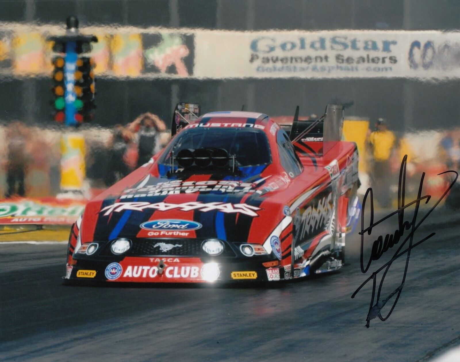 Courtney Force #1 8x10 Signed Photo Poster painting w/ COA Auto Racing 032419