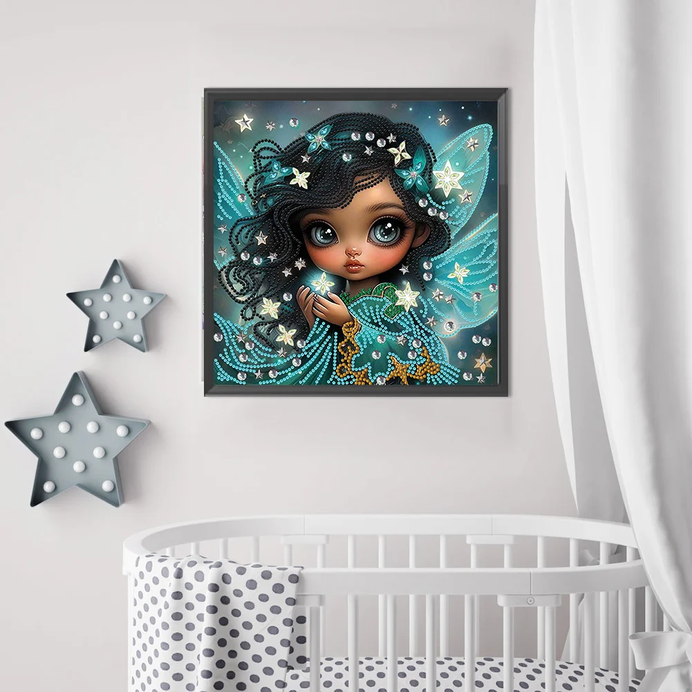 Diamond Painting - Partial Special Shaped Drill - Elf Girl(Canvas|30*30cm)