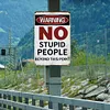 No Stupid People - Metal Tin Signs(8*12Inch/12*16Inch)