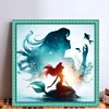 (Multi-Style) Disney Silhouette-Princess-11CT Stamped Cross Stitch 40*40cm