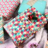 6PCS Colorful Cyan Mint Green Festive Gift Wrapping Paper