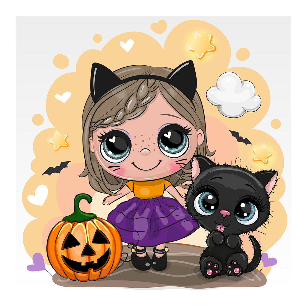 

Halloween Pumpkin - Round Drill Diamond Painting - 30*30CM, 501 Original