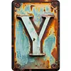 Letter Y - Vintage Metal Signs(8*12Inch)