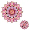 &Eacute;tiquette acrylique DIY double couche &agrave; double couche en diamant &agrave; roulettes en diamant magn&eacute;tois, mandalas roses, aimants &agrave; peinture en diamant, autocollants DIY r&eacute;frig&eacute;rateur, autocollants en cristal pour adultes, d&eacute;corations int&eacute;rieures d&eacute;butantes
