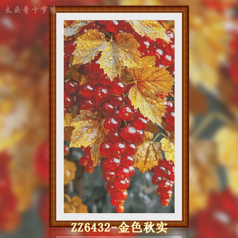 [ZZ6432-Golden Autumn Real] Painting Fairy Cross Stitch