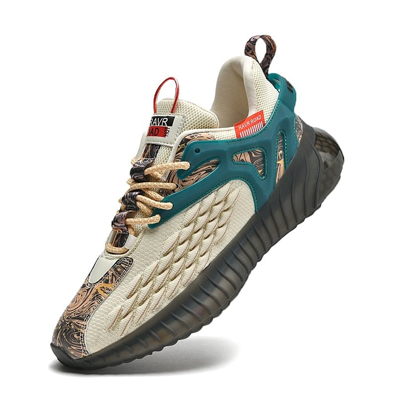 YRZL Sneakers Shoes Men 2021 Men's Breathable Running Light Sneakers Thick-soled Sports Special Men's Casual Shoes  Men Shoes