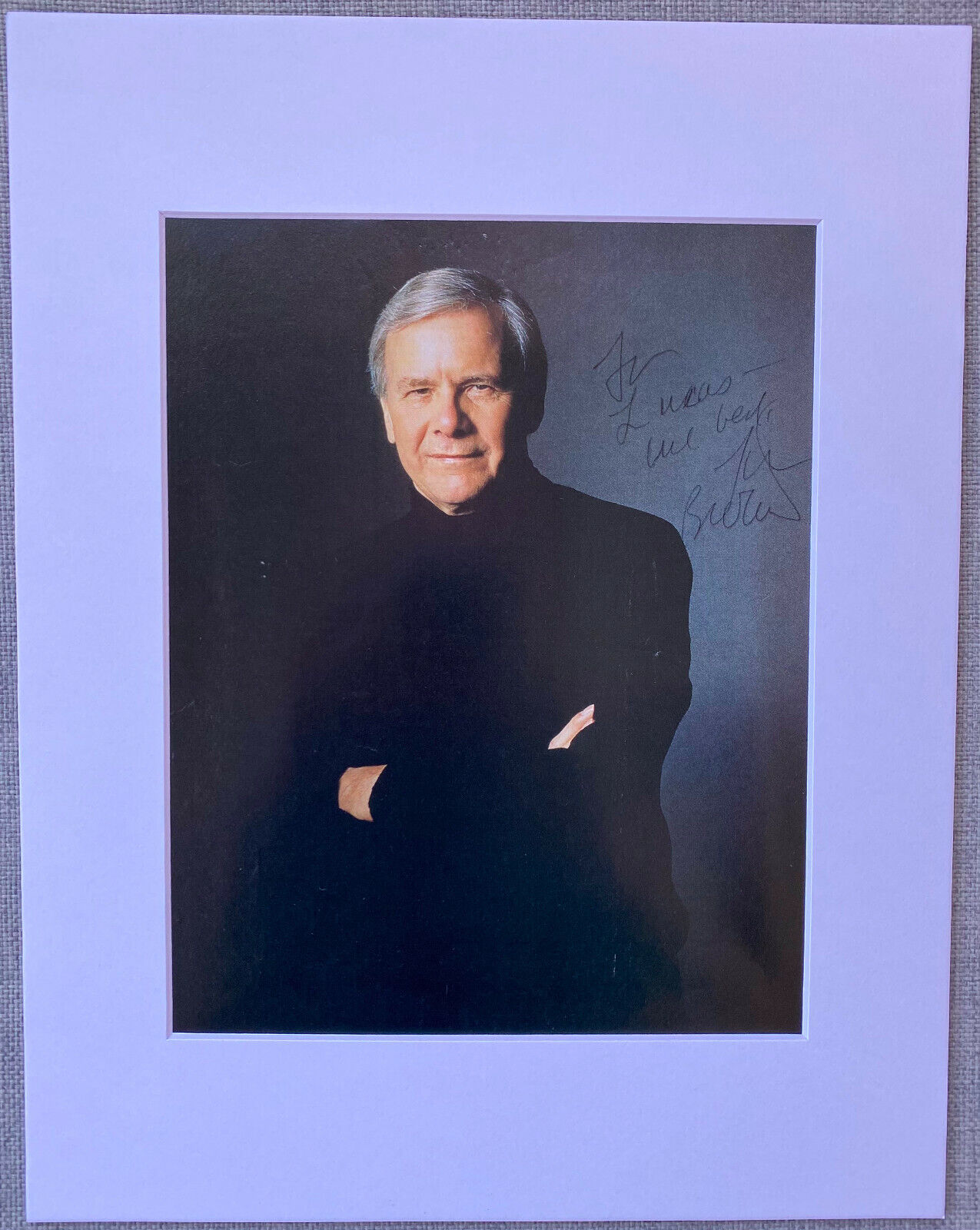 Tom Brokaw Signed Autograph Photo Poster painting Display - Authentic, NBC, The Today Show