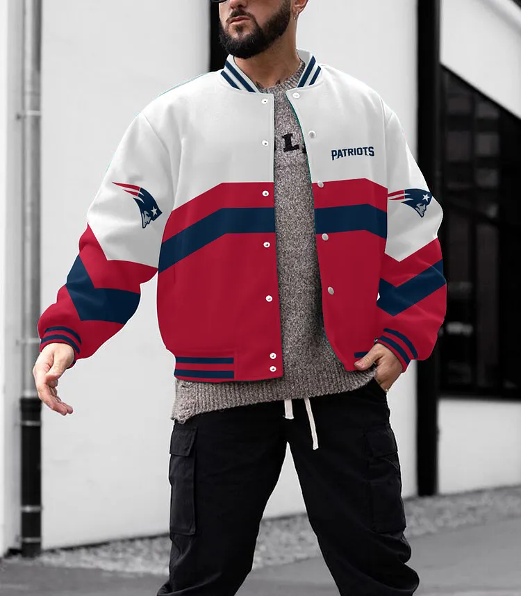 New England Patriots Men's Limited Edition Full-Snap Casual Jacket