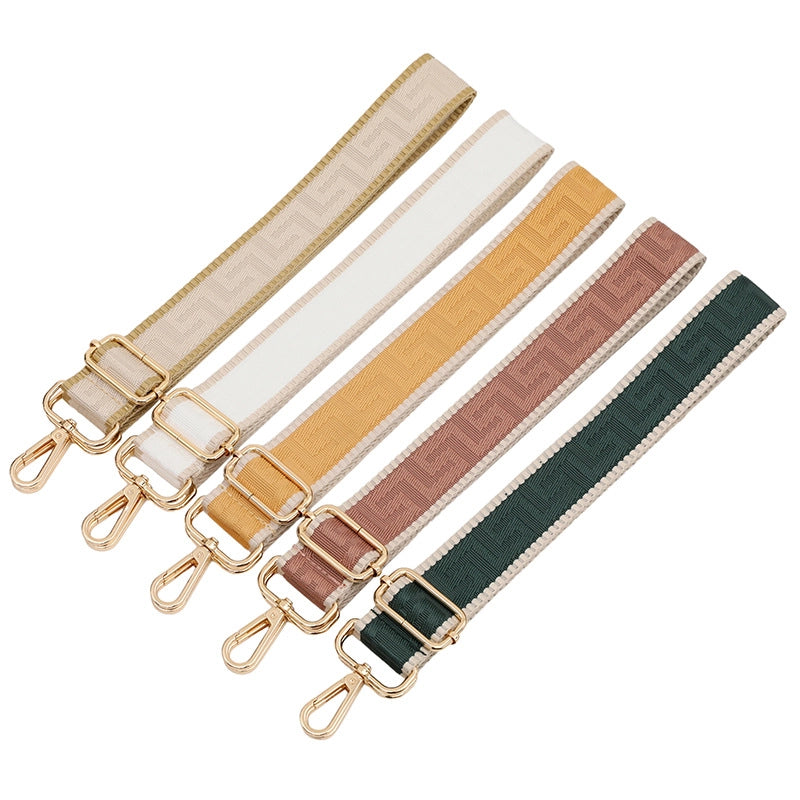 Polyester Color Block Bag Strap