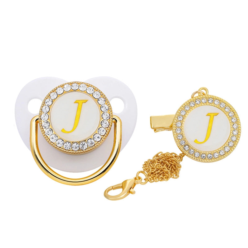 Elegant Letter Silica Gel Baby Accessories