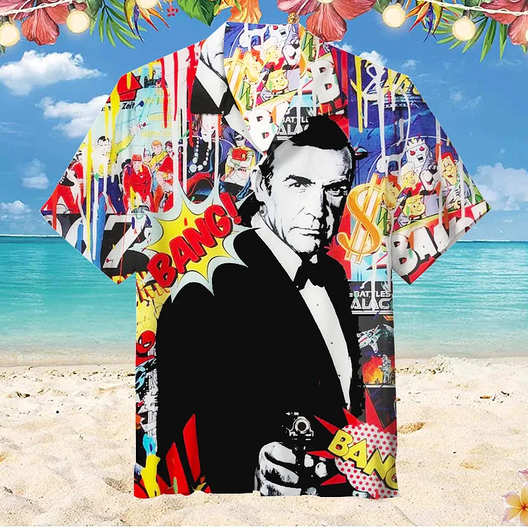 Sir Thomas Sean Connery 007 | Unisex Hawaiian Shirt