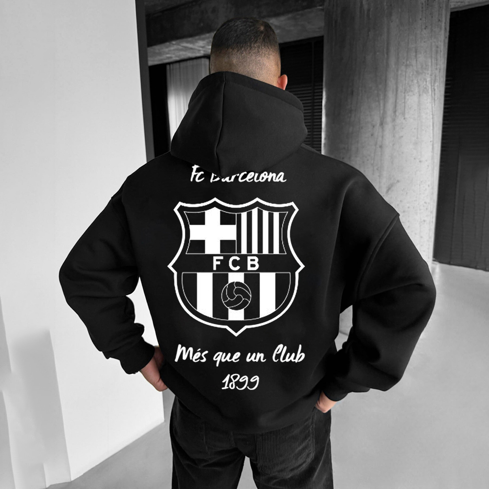 Men's Football Club Lettering Print Hoodie / TECHWEAR CLUB / Techwear