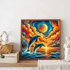 Diamond Painting-DIY Full Round Drill Dolphin(40*40CM)