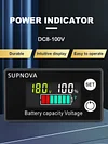 DC 8V-100V Battery Capacity Indicator LCD Car Motorcycle Voltmeter Voltage Gauge
