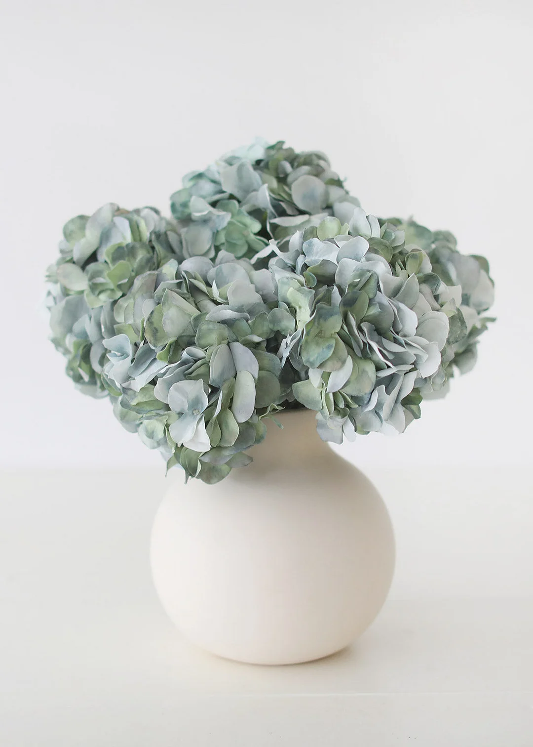 Fake Hydrangea Flower in Aqua - 21"