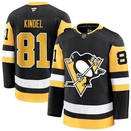 Youth Pittsburgh Penguins #81 Benjamin Kindel Black Alternate Premium Jersey