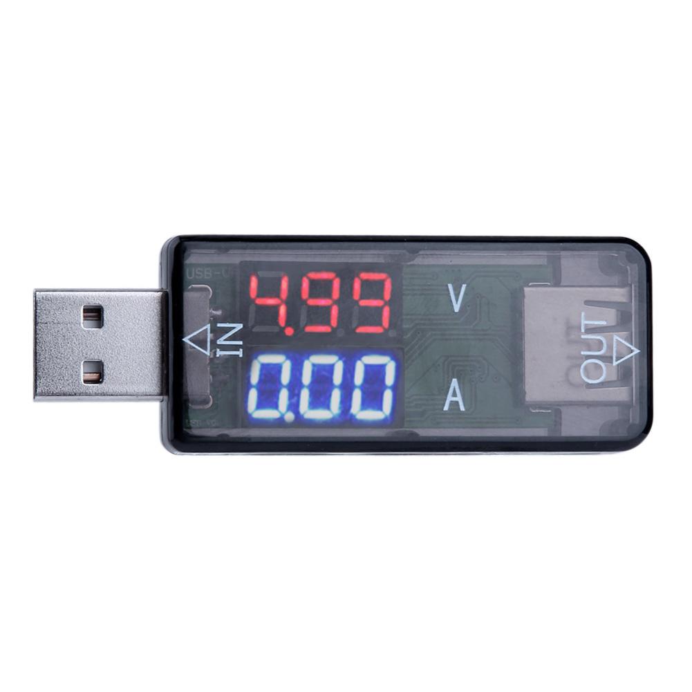 

USB Charger DC 3.2-10V 0-3A LED Current Voltage Meter Voltmeter Ammeter, Blue, 501 Original