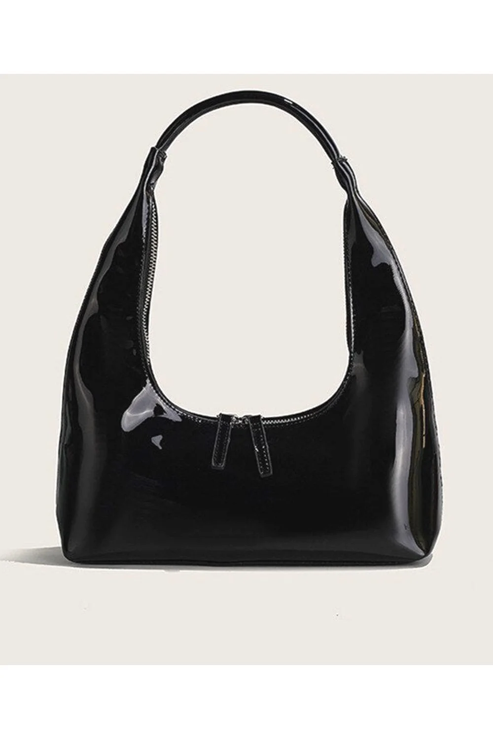  Shoulder Bag 2023 PU Purse and Handbags Female Shopper Fashion Casual Solid Color Vintage Patent Leather Underarm Hobo Bag 928-0