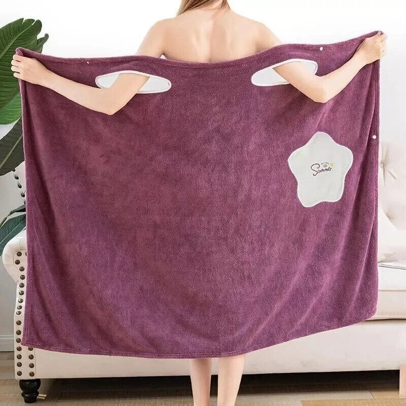 Quick Dry Absorb Water Wearable Bath Towel