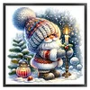 Christmas Gnome Candles-11CT Stamped Cross Stitch 40*40cm/15.75*15.75in