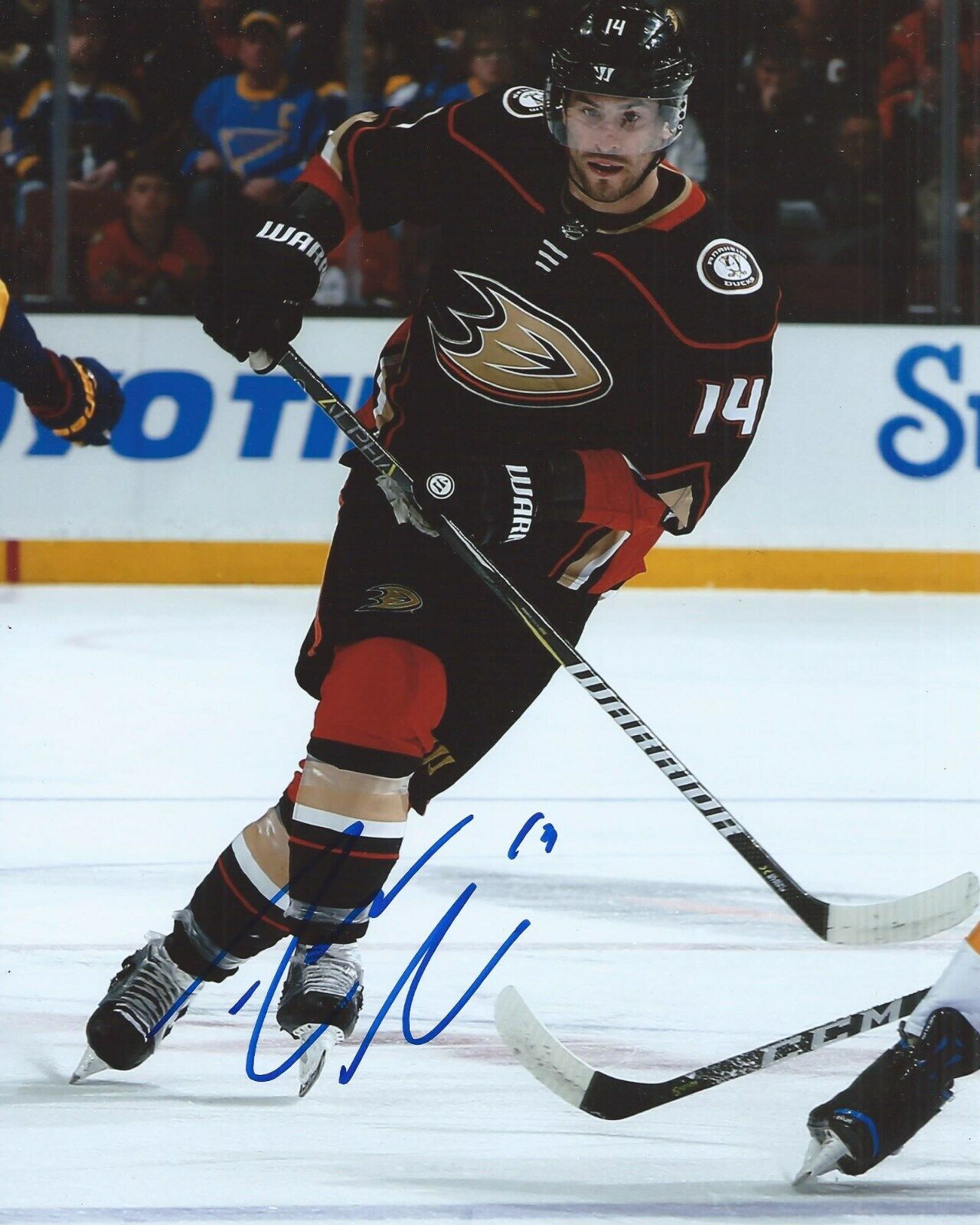 Adam Henrique Signed 8x10 Photo Poster painting Anaheim Ducks Autographed COA F