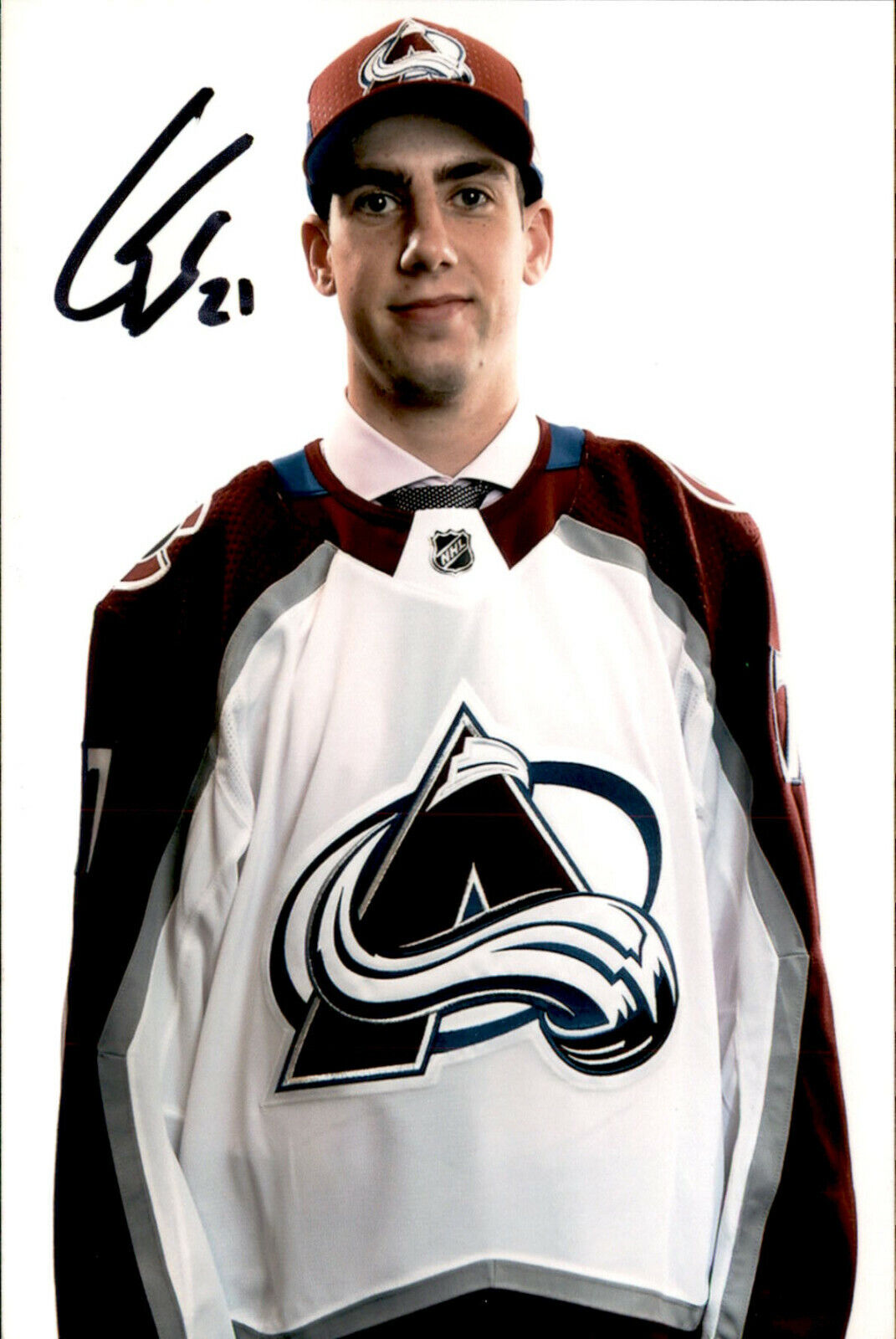 Conor Timmins SIGNED 4x6 Photo Poster painting COLORADO AVALANCHE