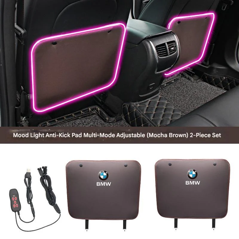 Car modified seat rear atmosphere light anti-kick pad