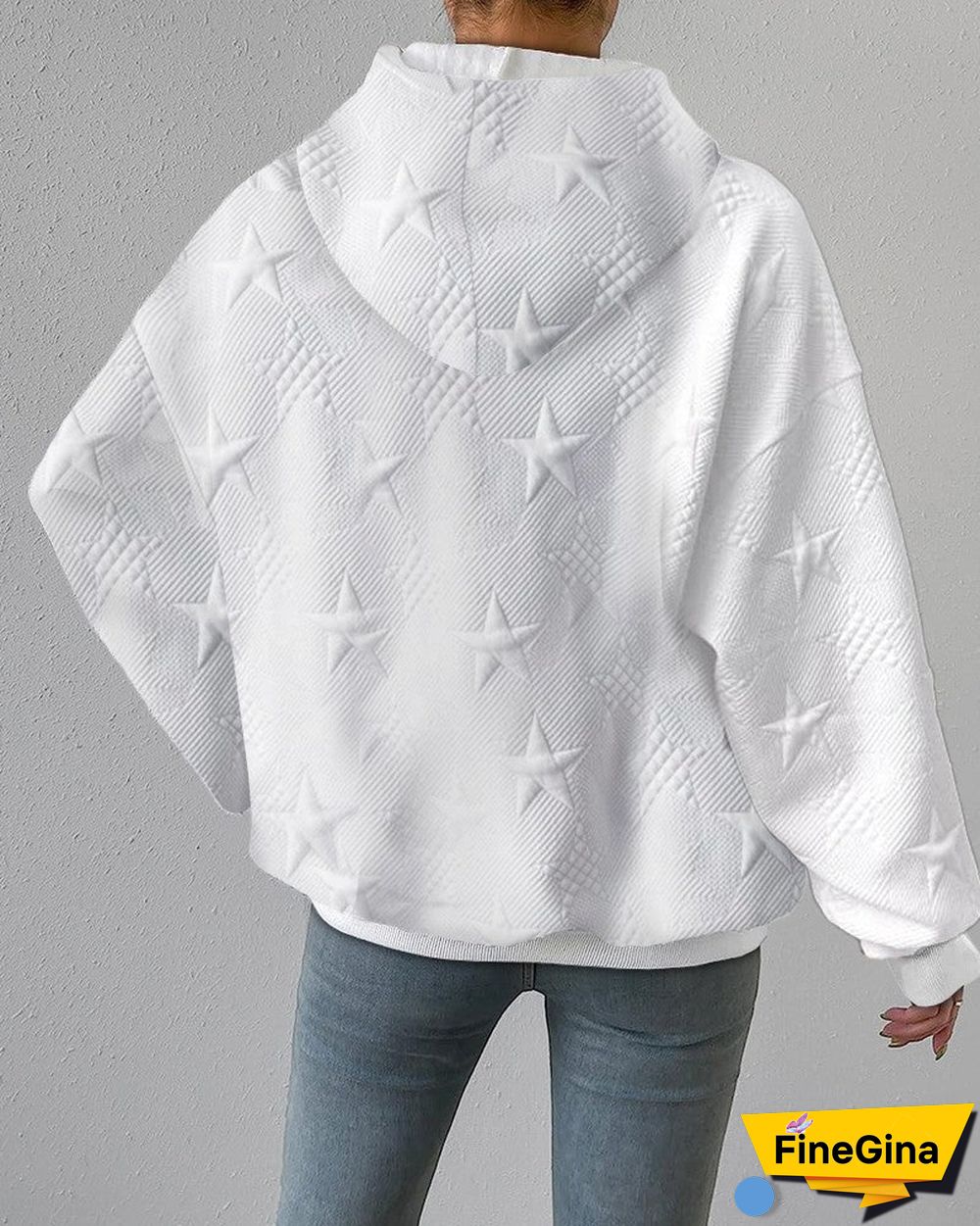 White Long Sleeve Plain Sweatshirt