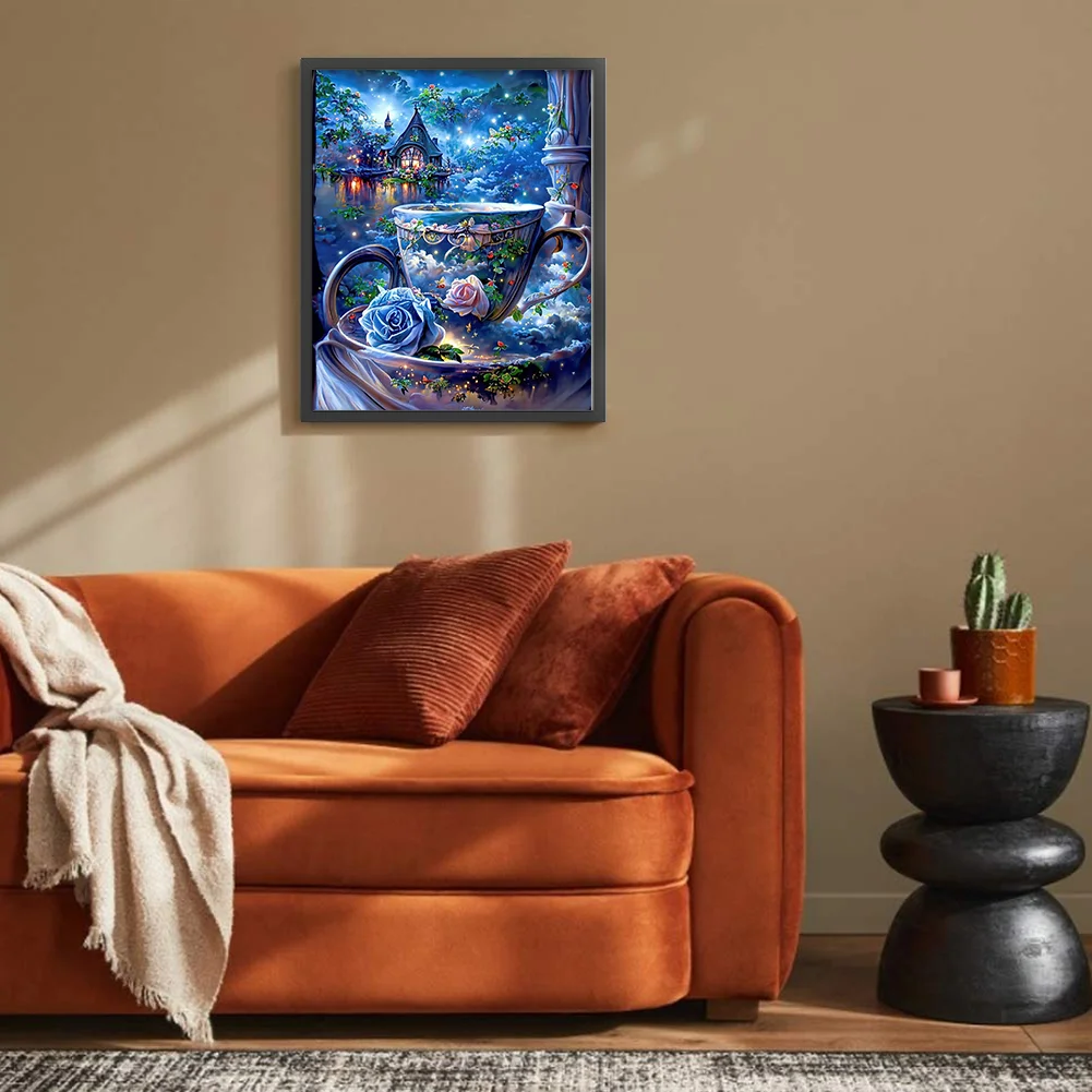 11CT Full Counted Cross Stitch - Flower(Canvas|40*50CM)