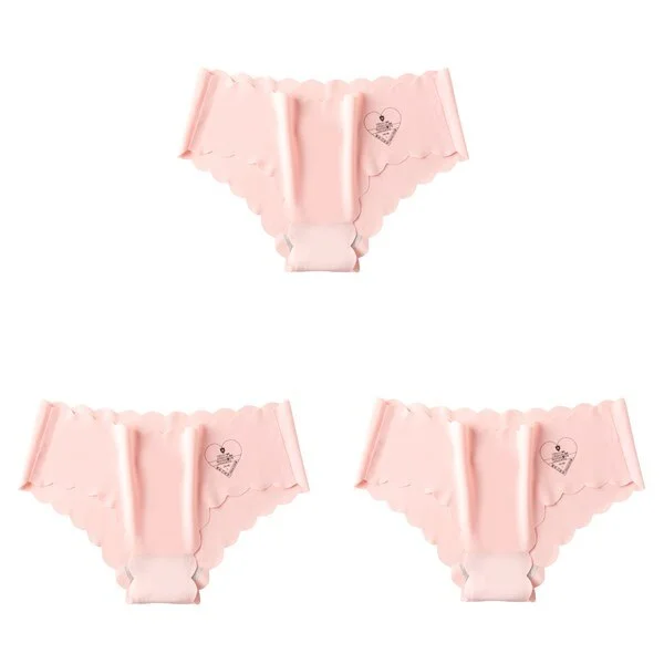 3pcs/lot Sexy Panties For Women Briefs Set Seamless Lingerie Solid Mid-Waist Cotton Panty Female Underpants Underwear Intimates