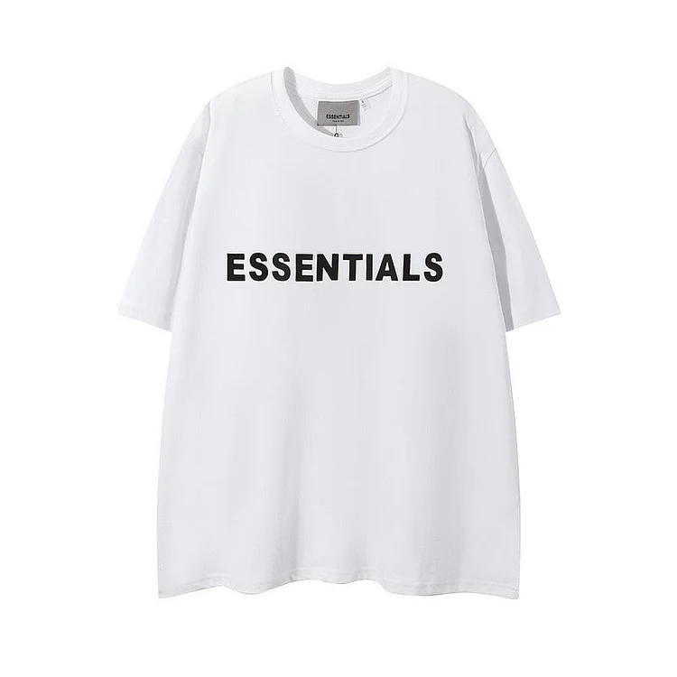 Essentials Unisex Stereo Letter Short Sleeve Shirt