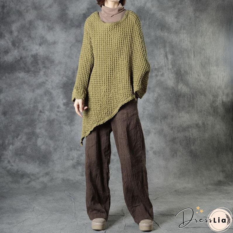 Women Spring Casual Irregular Sweater