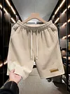 2026 Men's Plus Size Loose Fit Knee Length Shorts Summer Sports Casual New