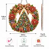 DIY Diamond Painting Xmas Tree Religious Hanging Ornament Pendant Acrylic Double Sided Print Decor Kit